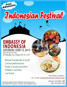 Indonesian Festival 2013 Flyer